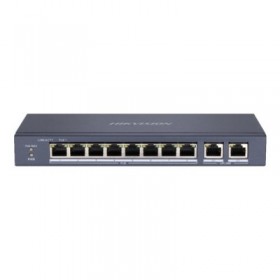 Switch 8 porturi PoE, 2 porturi uplink RJ45 Gigabit - HIKVISION DS-3E0310P-E-M