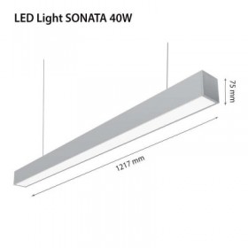 LED LIGHT SONATA 40W 1217X64X75MM 4000K