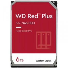 HDD NAS WD Red Plus 6TB CMR, 3.5'', 256MB, 5400 RPM, SATA, TBW: 180