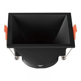 CORP SPOT GU10 PATRAT 93X93X55MM - NEGRU