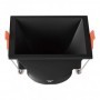 CORP SPOT GU10 PATRAT 93X93X55MM - NEGRU