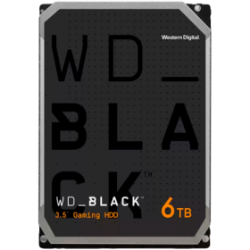 HDD Desktop WD Black 6TB CMR (3.5'', 256MB, 7200 RPM, SATA 6Gbps)