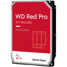 HDD NAS WD Red Pro 2TB CMR (3.5'', 64MB, 7200 RPM, SATA 6Gbps, 300TB/year)