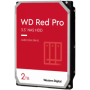 HDD NAS WD Red Pro 2TB CMR (3.5'', 64MB, 7200 RPM, SATA 6Gbps, 300TB/year)