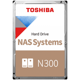 HDD NAS TOSHIBA 8TB N300 CMR (3.5'', 256MB, 7200RPM, SATA 6Gbps, RV Sensor, TBW: 180)