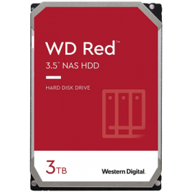 HDD NAS WD Red Plus 3TB CMR (3.5'', 128MB, 5400 RPM, SATA 6Gbps, 180TB/year)