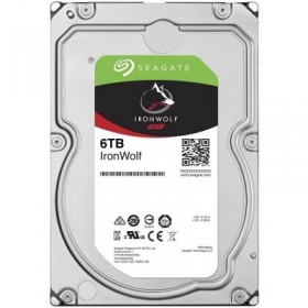 HDD NAS SEAGATE IronWolf 6TB CMR (3.5", 256MB, 5400RPM, RV Sensors, SATA 6Gbps, Rescue Data Recovery Services 3 ani, TBW: 180TB)