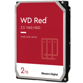 HDD NAS WD Red Plus 2TB CMR (3.5'', 128MB, 5400 RPM, SATA 6Gbps, 180TB/year)