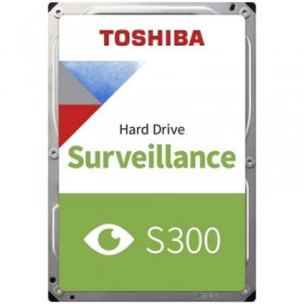 HDD Video Surveillance TOSHIBA 4TB S300 CMR (3.5'', 128MB, 5400RPM, SATA 6Gbps, RV Sensor, TBW: 110)