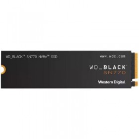 SSD WD Black SN770 500GB M.2 2280 PCIe Gen4 x4 NVMe, Read/Write: 5000/4000 MBps, IOPS 460K/800K, TBW: 300