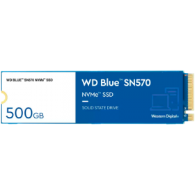SSD WD Blue SN570 500GB M.2 2280 PCIe Gen3 x4 NVMe TLC, Read/Write: 3500/2300 MBps, IOPS 360K/390K, TBW: 300