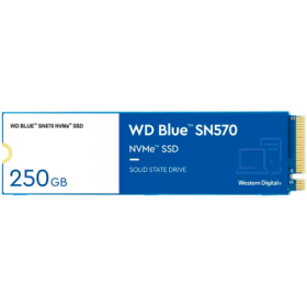SSD WD Blue SN570 250GB M.2 2280 PCIe Gen3 x4 NVMe TLC, Read/Write: 3300/1200 MBps, IOPS 190K/210K, TBW: 150