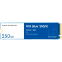 SSD WD Blue SN570 250GB M.2 2280 PCIe Gen3 x4 NVMe TLC, Read/Write: 3300/1200 MBps, IOPS 190K/210K, TBW: 150